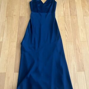 Rachel Zoe Blue Sleeveless Sweetheart Gown